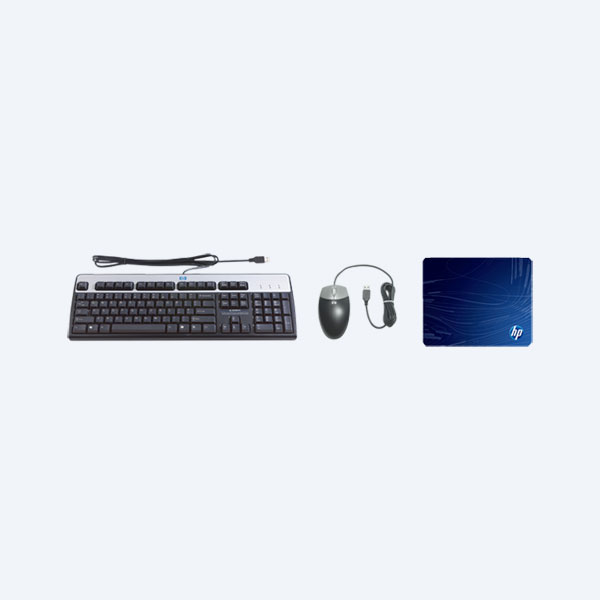 Combo Cableado HP B1T12A6, Teclado y Mouse, USB, Negro/Plata