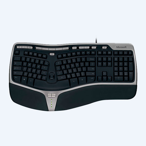 Teclado Microsoft 4000, Ergonómico, USB