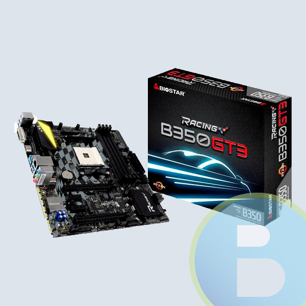 Tarjeta Madre Biostar micro ATX B350ET2, S-AM4, AMD B350, 32GB DDR4