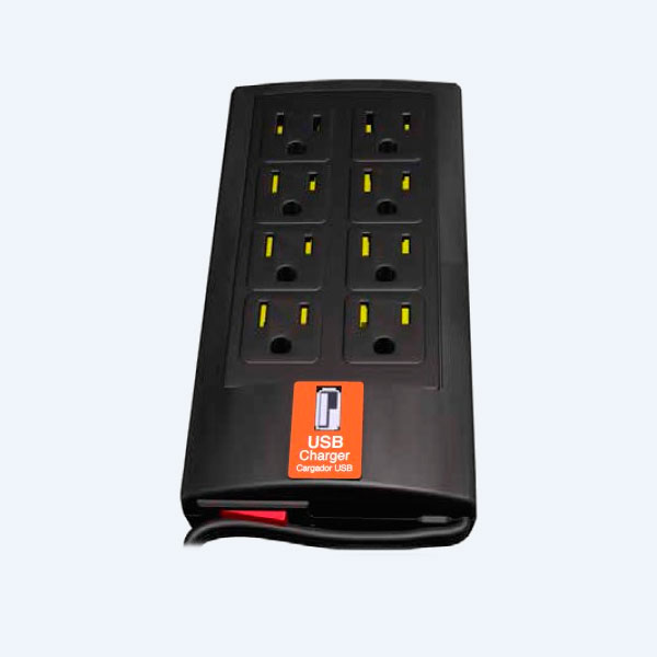 Supresor de Picos Complet , 8 Salidas, USB