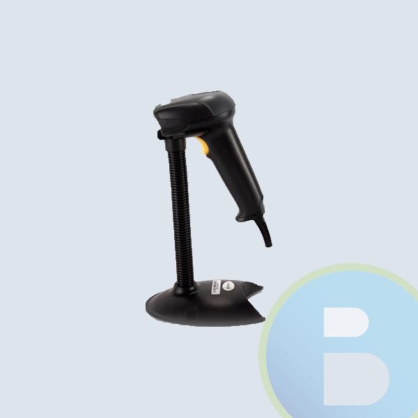 Lector Código de Barras Black Ecco Besc2, bidireccional, laser, usb,  Incluye Base
