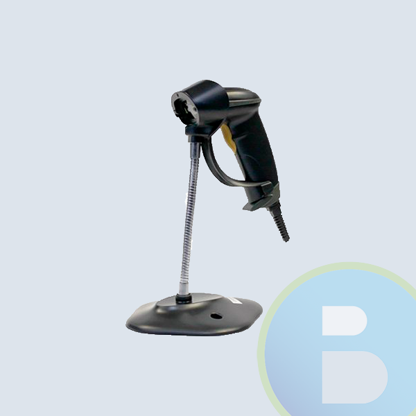 Lector Código de Barras Black Ecco BESC3,  Bidireccional, laser, usb,  Incluye Base