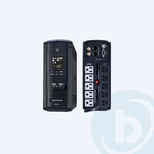 BRG1000AVRLCD - No Break CyberPower BRG1000AVRLCD, 1000VA, 600W, 10 Contactos, 10min