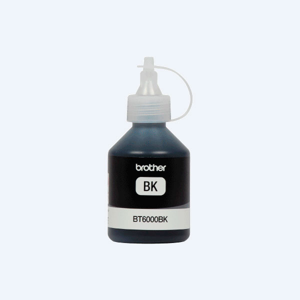 Botella de Tinta Brother BT6001BK,  Negro, 6000 Páginas, Alto Rendimiento