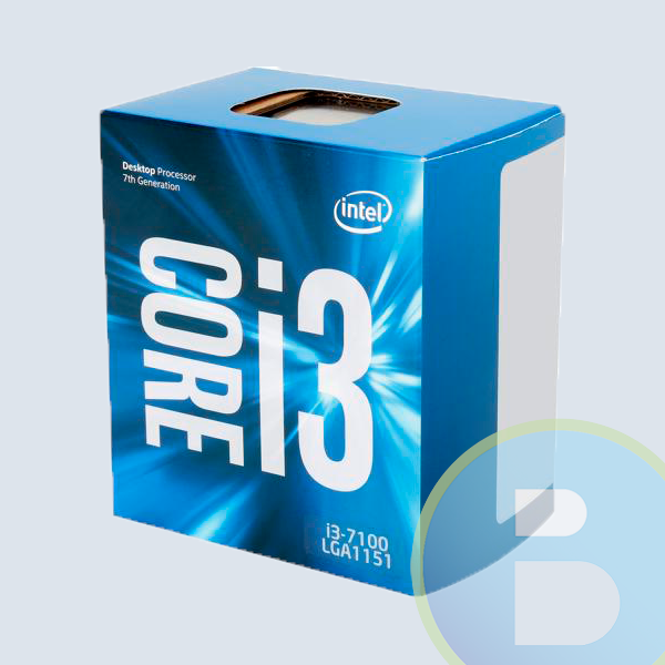 PROCESADOR INTEL CORE I3-7100 S-1151 7A GENERACION 3.9 GHZ 3MB 2 CORES GRAFICOS HD 630 350 MHZ PC
