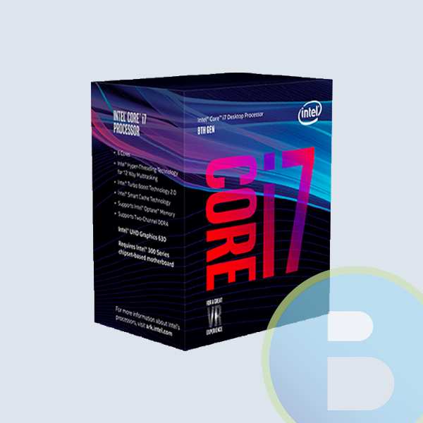 Procesador Intel Core I7-8700, S-1151, 8A Gen,  3.2 Ghz, 12MB, 6 Cores, 12 Hilos