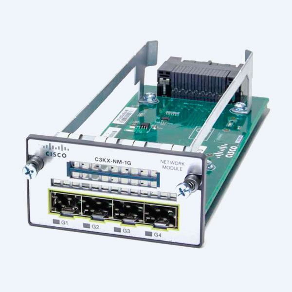 Módulo de Red Cisco Catalyst 3K-X, 4 Puertos Gigabit Ethernet 10/100/1000 Mbps, PoE