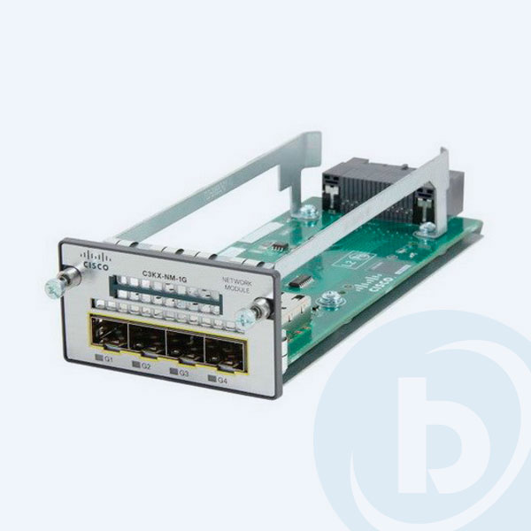 C3KX-NM-1G= - M&oacute;dulo de Red Cisco Catalyst 3K-X, 4 Puertos Gigabit Ethernet 10/100/1000 Mbps, PoE