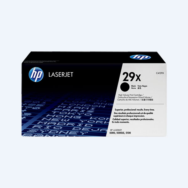 Tóner HP 29x, Negro, Alto Rendimiento, 10 000 páginas, para Laserjet 5000/500LE/5100