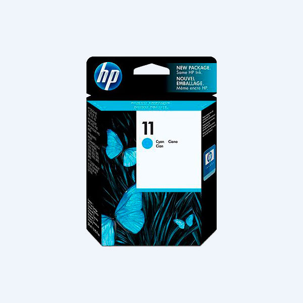 Cartucho HP 11, Cyan, 2350 páginas, Rendimiento Estándar, para DesignJet 2200/2230/2250/2600