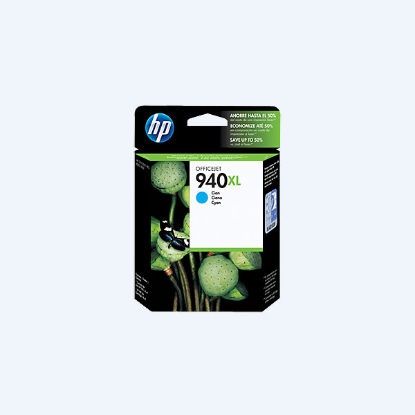 Cartucho HP 940XL, Cyan, 1400 páginas, Alto Rendimiento, para Officejet Pro 8000/8500