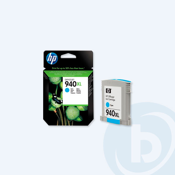 C4907AL - Cartucho HP 940XL, Cyan, 1400 p&aacute;ginas, Alto Rendimiento, para Officejet Pro 8000/8500