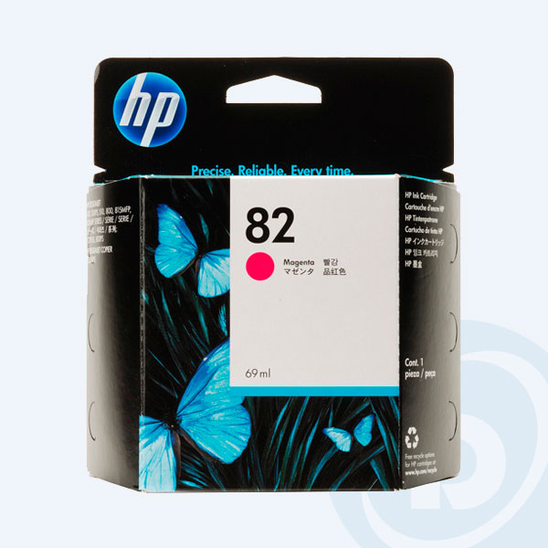 C4912A - Cartucho HP 82, Magenta, 69ml, para Designjet 500/510/800