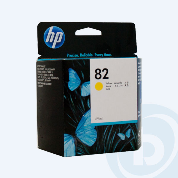 C4913A - Cartucho HP 82, Amarillo, 69ml, para Designjet 500/510/800
