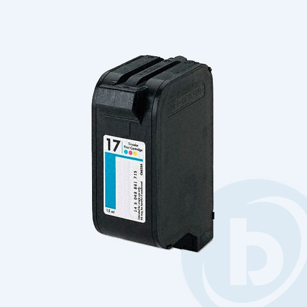C6625A - Cartucho HP 17, Tricolor, 480 p&aacute;ginas, 15ml, Rendimiento Est&aacute;ndar, para Deskjet 825/840C/841C/842C/843C/845