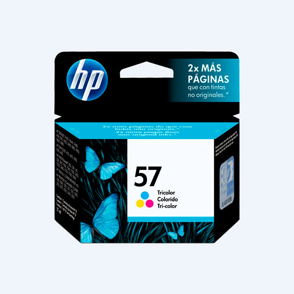 Cartucho de Tinta HP 57, Tricolor, 500 páginas