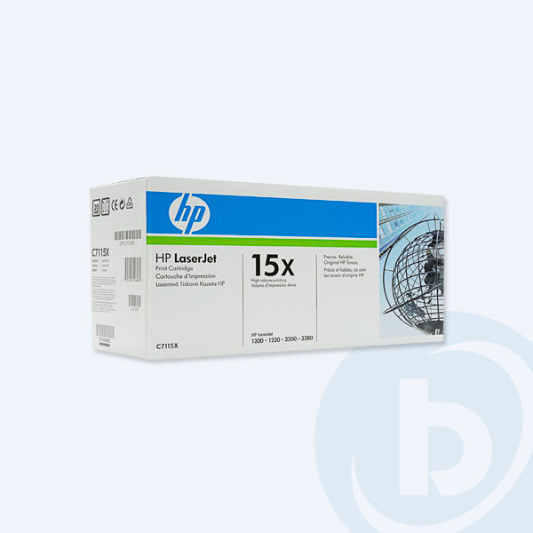 C7115X - T&oacute;ner HP Negro, 3500Pags, P/LASERJET 1200, 1220, 1000