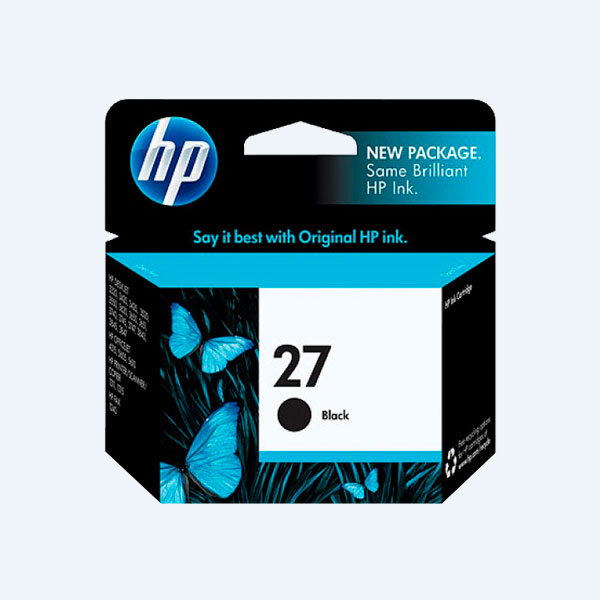 Cartucho HP 27, Negro, 280 páginas, para Deskjet 5160/3743/5850/3848/3843/3744/3747, PSC 1210