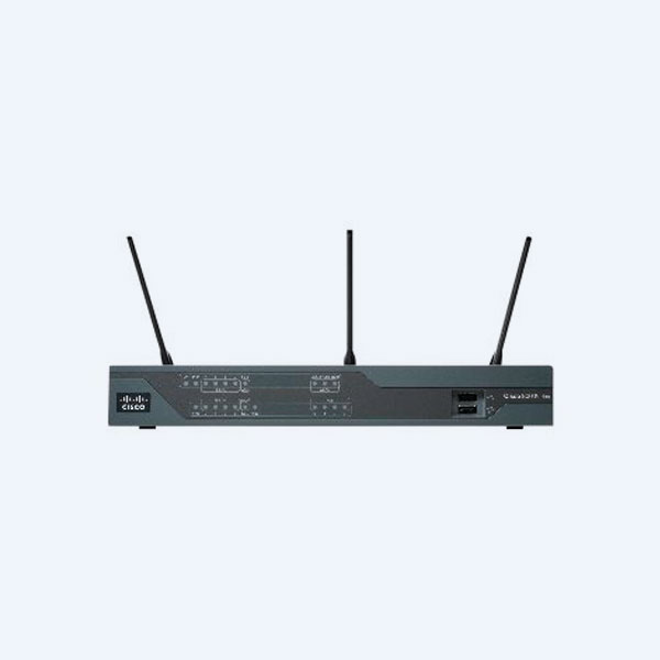 Router Inalámbrico Cisco 881W, 54 Mbps, Ethernet 10/100 Mbps, QoS
