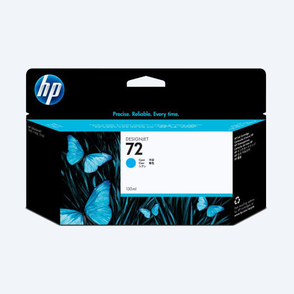 Cartucho HP 72, Cian, 130ml, para Designjet T1100/T1120/T2300/T610/T620/T770