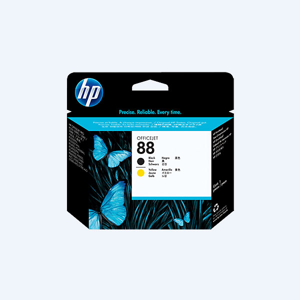 Cabezal HP 88, Negro/Amarillo, para Officejet Pro K550dtn