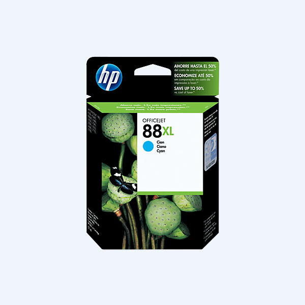 Cartucho HP 88XL, Cyan, 1700 páginas, Alto Rendimiento, para Officejet K8600/K550dtn