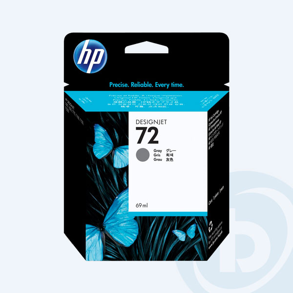 C9401A - Cartucho HP 72, Gris, 69ml, para Designjet T1100/T1120/T2300/T610/T620/T770