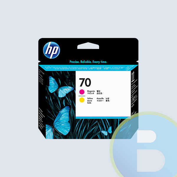 Cartucho HP 70, Magenta, Amarillo, Rendimiento Estándar