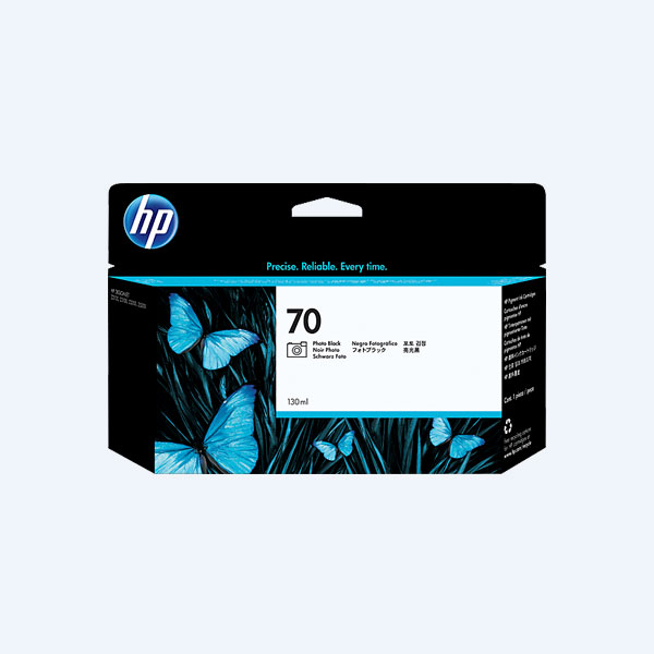 Cartucho HP 70, Negro, 130ml, para Designjet Z2100/ Z3100/ Z3200/ Z5200/ Z5400