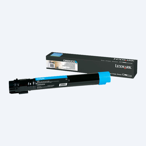 Tóner Lexmark C950, Cían, 24000 Páginas, Alto Rendimiento