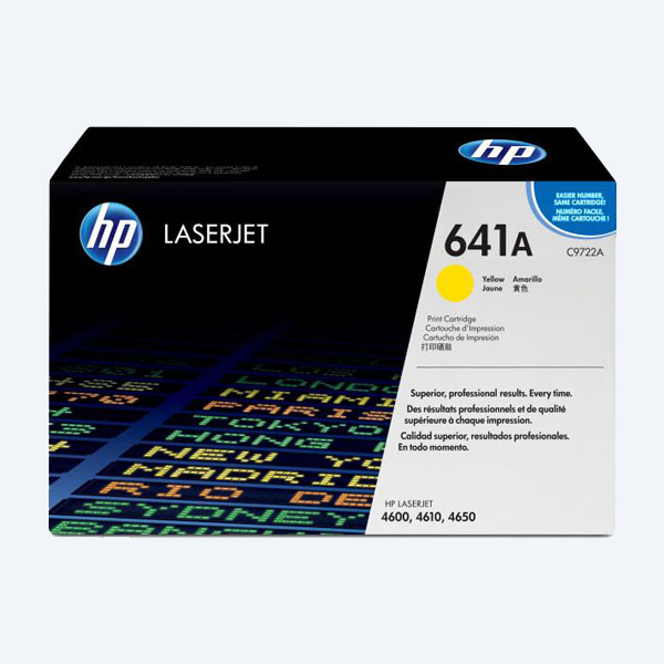 Tóner HP 641A, Amarillo, 8000 páginas