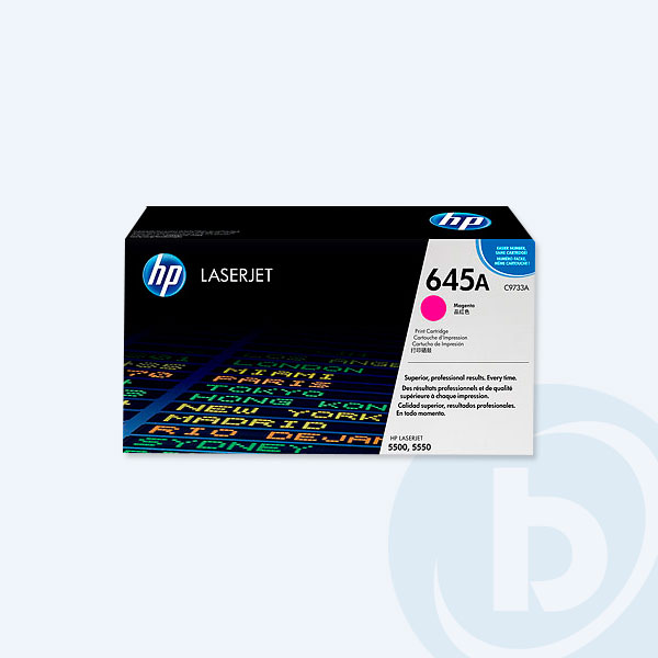 Tóner HP 645A, Magenta, 12000 páginas, para LaserJet 5550dn