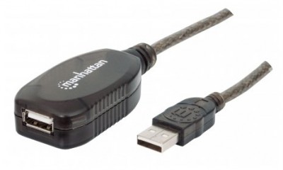 CABLE EXTENSION MANHATTAN USB 2.0 10M ACTIVA ENCADENABLE X3 M-H