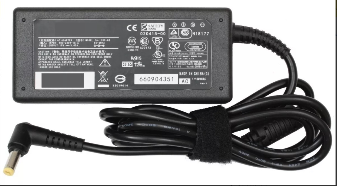 Cargador Acer Adp-65vh-b 19v 3.42a 65w 5.5x1.7mm