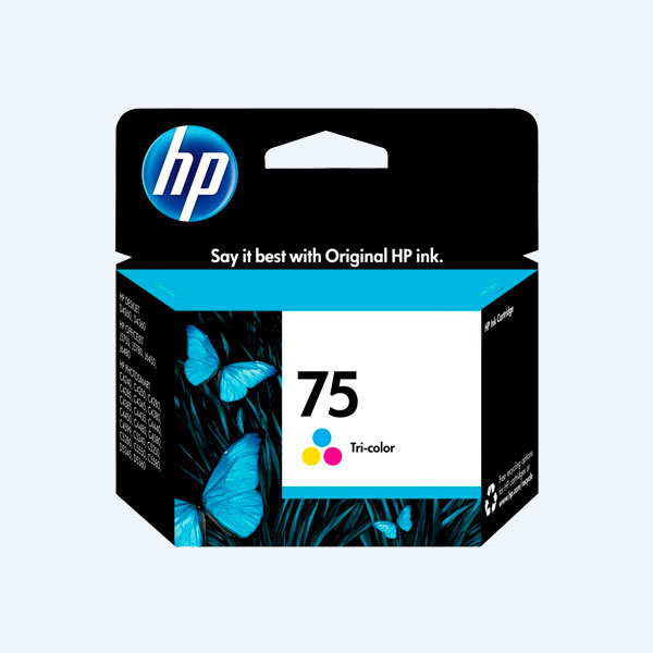 Cartucho HP 75, Tricolor, 170 páginas, para Photosmart C4424/C4440/C4524/C4480, Deskjet D4360