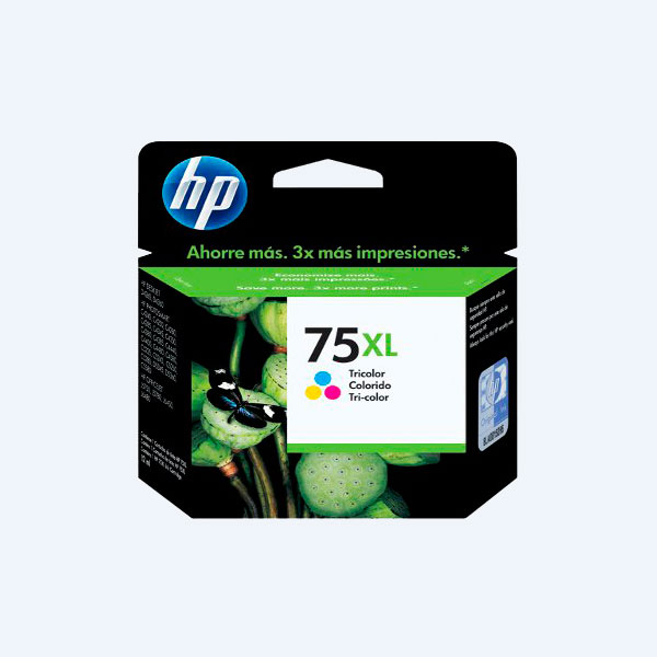 Cartucho HP 75XL, Tricolor, 520 páginas, Alto Rendimiento, para Photosmart C4424/C4440/C4524/C4480, Deskjet D4360