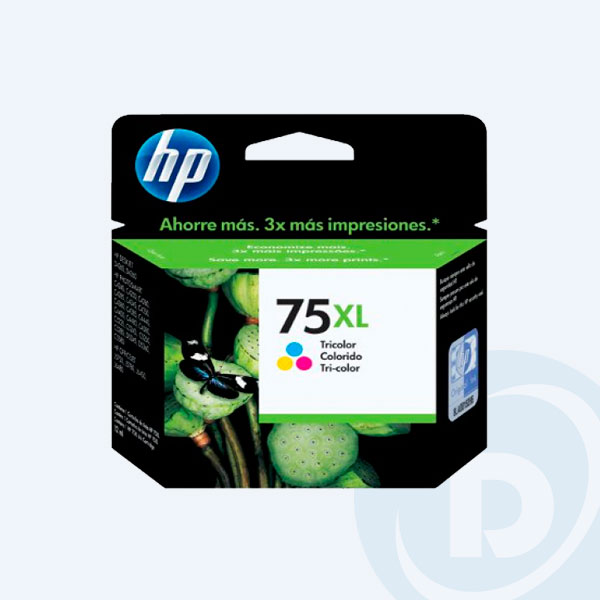 CB338WL - Cartucho HP 75XL, Tricolor, 520 p&aacute;ginas, Alto Rendimiento, para Photosmart C4424/C4440/C4524/C4480, Deskjet D4360