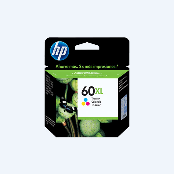 Cartucho HP 60XL, Tricolor, 440 páginas, Alto Rendimiento