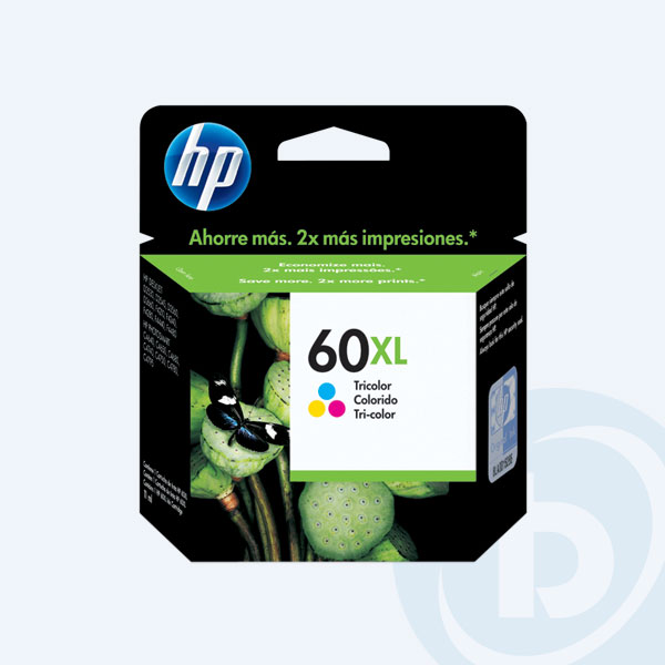 CC644WL - Cartucho HP 60XL, Tricolor, 440 p&aacute;ginas, Alto Rendimiento