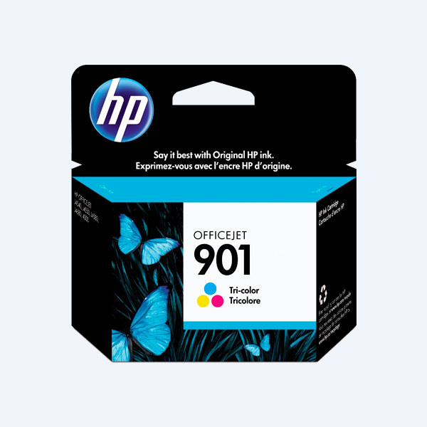 Cartucho HP 901, Tricolor, 360 páginas, para Officet Serie J4000