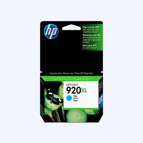 Cartucho HP 920XL, Cyan, 700 páginas, Alto Rendimiento, para Officejet 6000/7500A/6500A