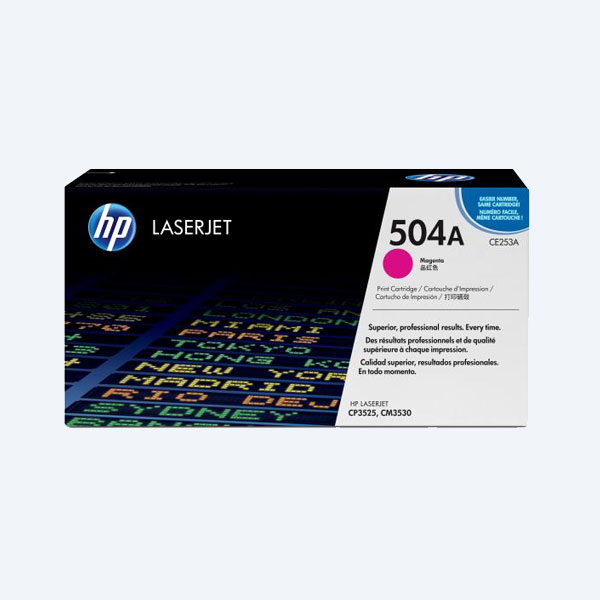 Tóner HP 504A, Magenta, 7000 páginas, para LaserJet CP3525/CM3530