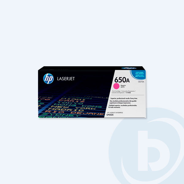 Toner HP 650A, Magenta, 15000 páginas, para LaserJet CP5525