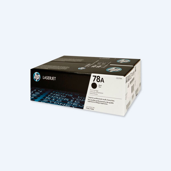 Paquete 2 Tóner HP 78A, Negro, 2100 páginas, P/LaserJet P1566/P1606/M1536, Rendimiento Estándar