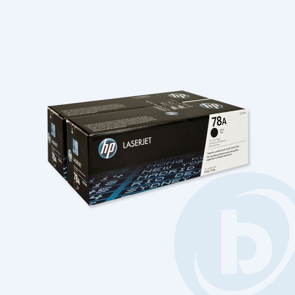 CE278AD - Paquete 2 T&oacute;ner HP 78A, Negro, 2100 p&aacute;ginas, P/LaserJet P1566/P1606/M1536, Rendimiento Est&aacute;ndar