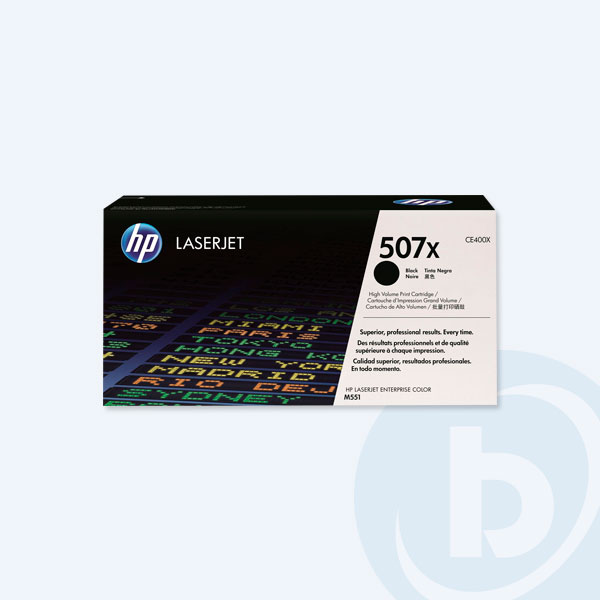 CE400A - T&oacute;ner HP 507A Negro, 5500pags, Rendimiento Est&aacute;ndar