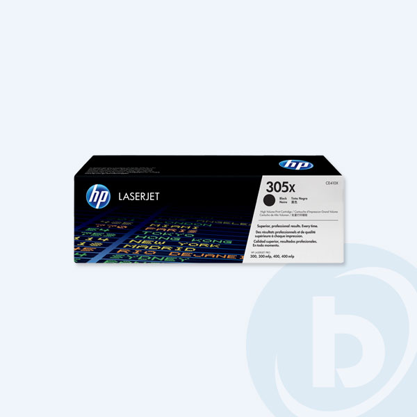 CE410X - Cartucho de T&oacute;ner HP 305X, Negro, de Alta Capacidad, p/ HP Laserjet Pro 400/M475