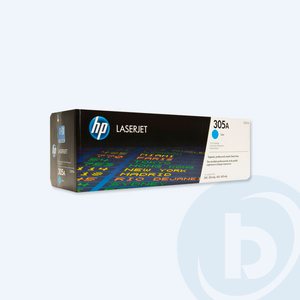 CE411A - Cartucho de T&oacute;ner HP 305A, Cyan, p/ HP Laserjet Pro 400/M475