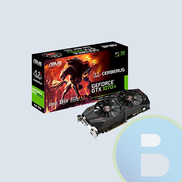 Tarjeta de Vídeo Asus Cerberus Gtx 1070 Ti, 8Gb,  256 Bit,  GDDR5, PCIE 3.0,  DVI, HDMI