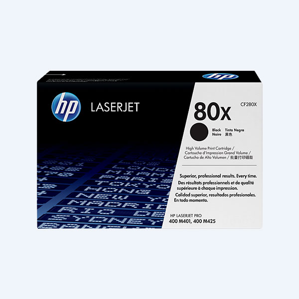 Tóner HP 80X, Negro, 6900 páginas, para LaserJet M401/M425